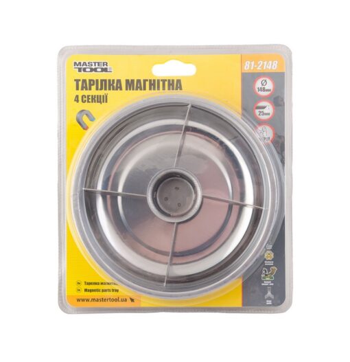 Тарелка магнитная MASTERTOOL 148 мм 4 секции 81-2148 — изображение 2