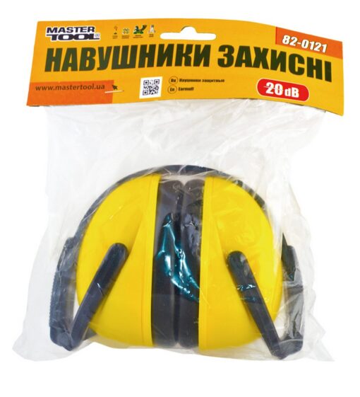 Наушники защитные противошумные MASTERTOOL усиленное складное оголовье III-EN 352-1 SNR 27 dB 82-0121 — изображение 2