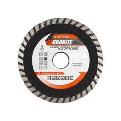 Диск алмазный GRANITE TURBO WAVE 125х2.2 мм 22-24% 12200 об/мин 9-04-125