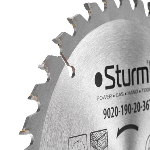 Диск пильний по дереву Sturm 9020-190-20-36T, 190х20 мм 36 зуби - Зображення 2