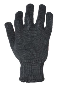 Рукавички 3003 з ПВХ крапкою 10кл.,COMFORT чорний (помаранчева крапка) (24022)
