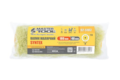 Валик малярный MASTERTOOL Sintex 48/180/18 мм Ø 8 мм 92-5103 — изображение 3