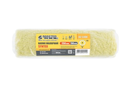 Валик малярный MASTERTOOL Sintex фасадный 58/250/18 мм Ø 8 мм 92-5106 — изображение 3
