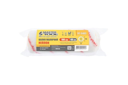 Валик малярный MASTERTOOL Nylon 48/180/9 мм Ø 8 мм 92-5403 — изображение 3
