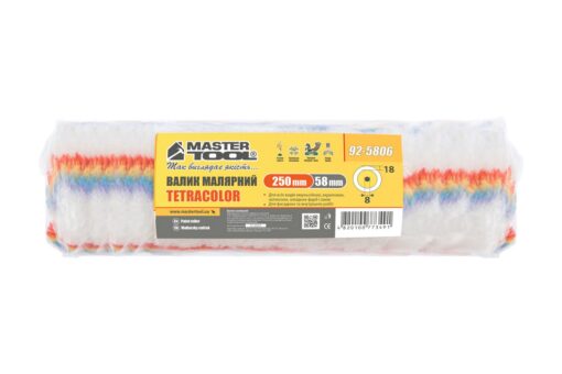 Валик малярный MASTERTOOL Tetracolor фасадный 58/250/18 мм Ø 8 мм 92-5806 — изображение 3
