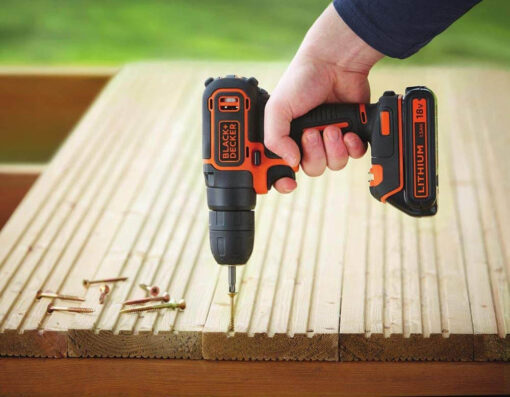 Дрель-шуруповерт аккумуляторная BLACK+DECKER BDCDC18KB — изображение 4
