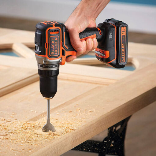 Дрель-шуруповерт аккумуляторная бесщёточная BLACK+DECKER BL186N — изображение 4