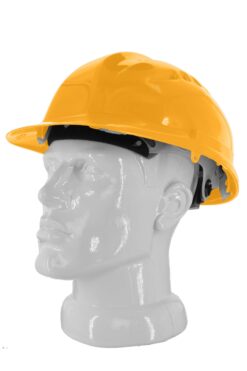 Каска захисна вентильована 3003 OLSON з храповиком, HDPE, жовта (29009)