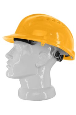 Каска захисна вентильована 3003 OLSON з храповиком, HDPE, жовта (29009)