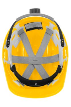 Каска захисна вентильована 3003 OLSON з храповиком, HDPE, жовта (29009)