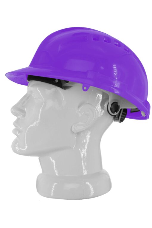 Каска захисна вентильована 3003 OLSON з храповиком, HDPE, фіолетова (29009)