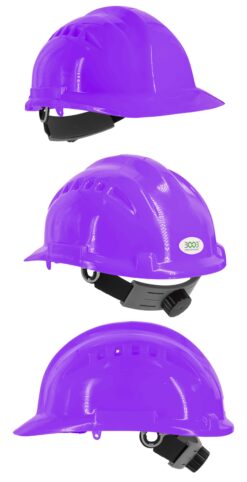 Каска захисна вентильована 3003 OLSON з храповиком, HDPE, фіолетова (29009)