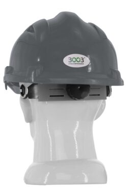 Каска захисна вентильована 3003 OLSON з храповиком, HDPE, сіра (29009)