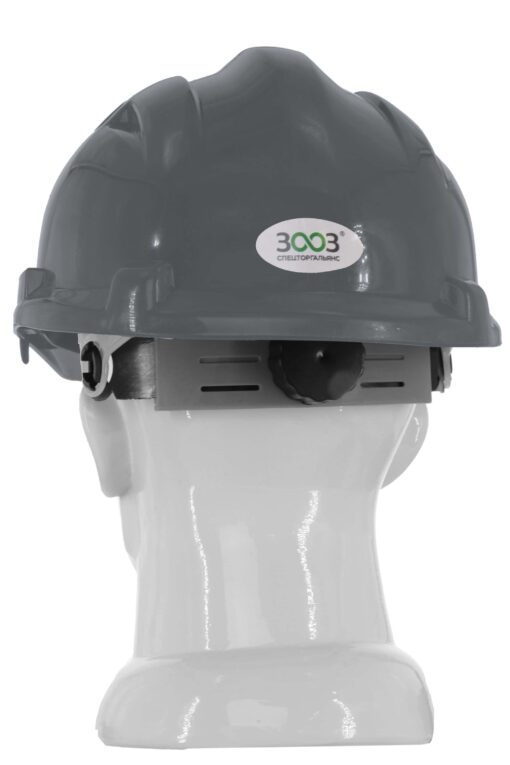Каска захисна вентильована 3003 OLSON з храповиком, HDPE, сіра (29009)