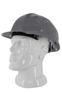 Каска захисна вентильована 3003 OLSON з храповиком, HDPE, сіра (29009)