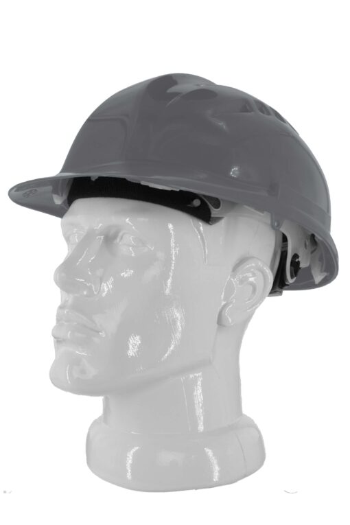 Каска захисна вентильована 3003 OLSON з храповиком, HDPE, сіра (29009)