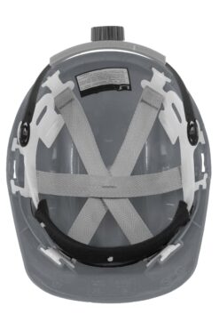 Каска захисна вентильована 3003 OLSON з храповиком, HDPE, сіра (29009)
