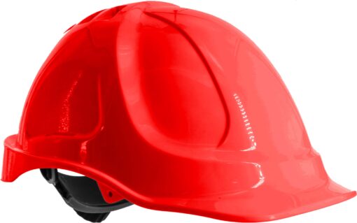 Каска захисна вентильована 3003 CANBERRA з храповиком, ABS, червона (29010)
