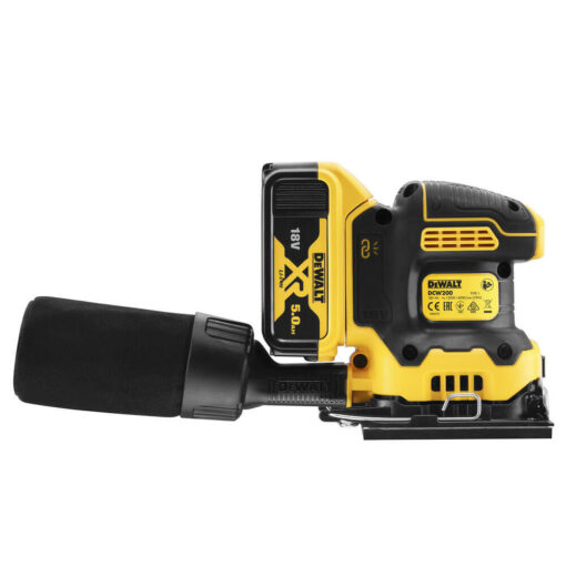 Шліфмашина вібраційна акумуляторна DeWALT DCW200P2 - Зображення 2