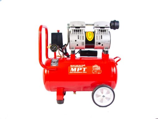 Компрессор бесшумный MPT PROFI OIL FREE 24 л 800 Вт 1450 об/мин 7 атм медная обмотка MAC80243S — изображение 4