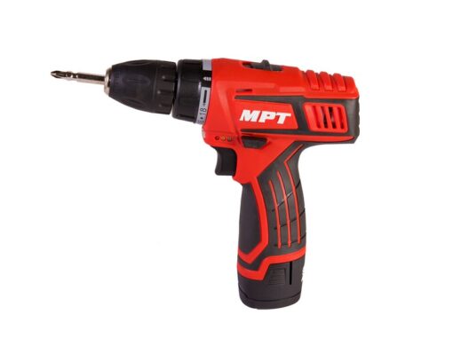 Дрель-шуруповерт аккумуляторная MPT 12 V Li-ion 1.5 Ач 2 скорости 0-400/1450 об/мин 10 мм 2 АКБ кейс MCDT1226.B2 — изображение 3