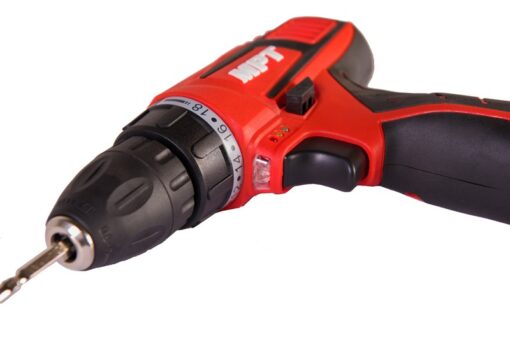 Дрель-шуруповерт аккумуляторная MPT 12 V Li-ion 1.5 Ач 2 скорости 0-400/1450 об/мин 10 мм 2 АКБ кейс MCDT1226.B2 — изображение 7