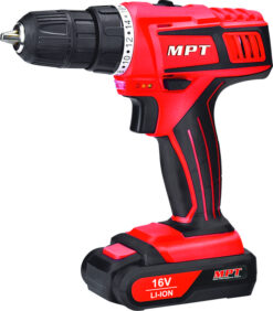 Дрель-шуруповерт аккумуляторная MPT 16 V Li-ion 1.5 Ач 2 скорости 0-400/1450 об/мин 10 мм 2 АКБ кейс MCDT1626.B2