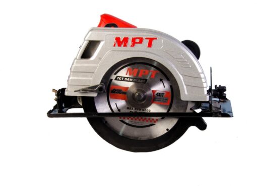 Пила циркулярная MPT PROFI 2200 Вт 235х25.4 мм 4500 об/мин пропил 85 мм 45-90° аксессуары 2 шт MCS2303 — изображение 2
