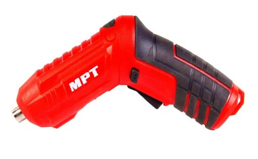 Отвертка аккумуляторная поворотная MPT 4 V Li-ion 1.5 Ач 250 об/мин 3.5 Нм реверс USB аксессуары 10 шт MCSD4006.1 — изображение 2