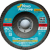 Круг пелюстковий NovoAbrasive Standard 27 125x22,23 мм, P80