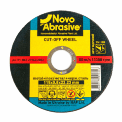 Круг відрізний NovoAbrasive Profi по металу та нержавіючій сталі 115x0,8x22,23 мм