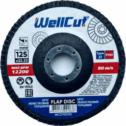 Круг лепестковый WellCut 27 125x22,23 мм, P100