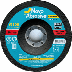 Круг лепестковый NovoAbrasive Standard 29 125x22,23 мм, P100
