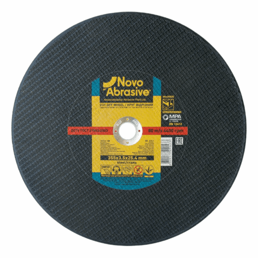 Круг відрізний NovoAbrasive Profi по металу 355x3,5x25,4 мм