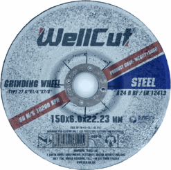 Круг шліфувальний WellCut по металу 150x6,0x22,23 мм