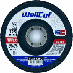 Круг пелюстковий WellCut 29 125x22,23 мм, P100