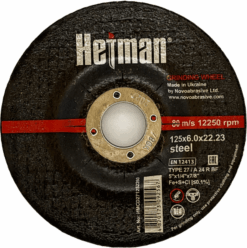 Круг шлифовальный Hetman по металлу 125x6,0x22,23 мм