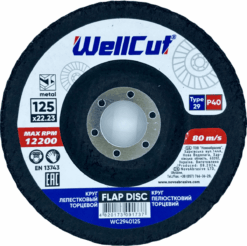 Круг пелюстковий WellCut 29 125x22,23 мм, P40