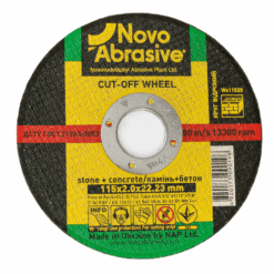 Круг відрізний NovoAbrasive Profi по каменю 115x2,0x22,23 мм