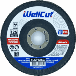 Круг пелюстковий WellCut 29 125x22,23 мм, P80