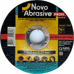 Круг відрізний NovoAbrasive Profi по металу 42 115x3,0x22,23 мм