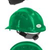 Каска захисна вентильована 3003 OLSON з храповиком, HDPE, зелена (29009)