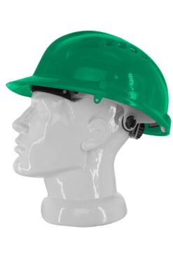 Каска захисна вентильована 3003 OLSON з храповиком, HDPE, зелена (29009)