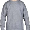 Світшот дитячий Gildan Crewneck Темно-Сірий Меланж 7-8 років