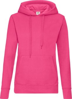 Худі Fruit of the Loom Hooded Sweat Ladies Яскраво-Рожевий XL