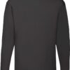 Футболка з довгим рукавом Fruit of the Loom Valueweight Long Sleeve Чорний 2XL