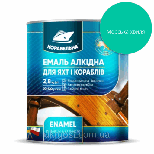 Емаль алкідна Корабельна ПФ-115 Морська Хвиля глянець 0,25 кг