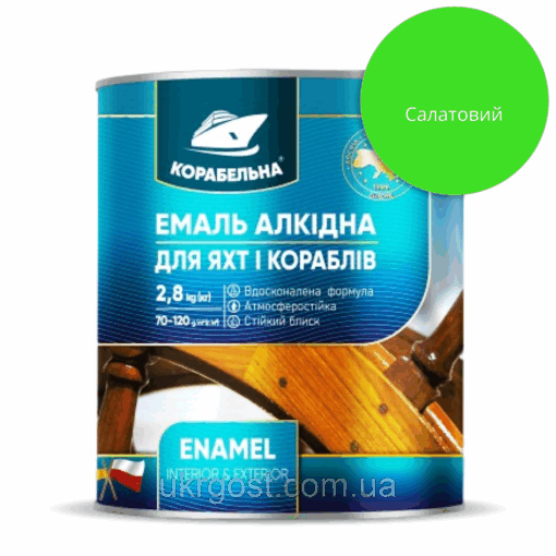 Емаль алкідна Корабельна ПФ-115 Салатовый глянець 0,25 кг