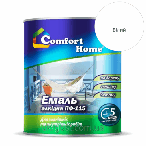 Емаль алкідна Comfort ПФ-115 Білий глянець 2,8 кг