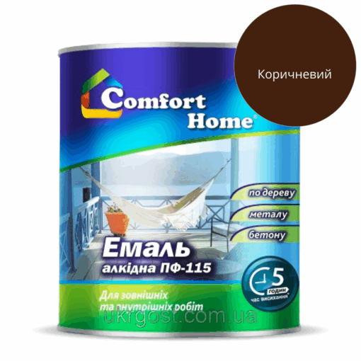 Емаль алкідна Comfort ПФ-115 Коричневий глянець 2,8 кг